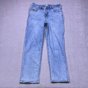 AVA & VIV Womens Size 16 High Rise Straight Leg Jeans Light Wash Denim
